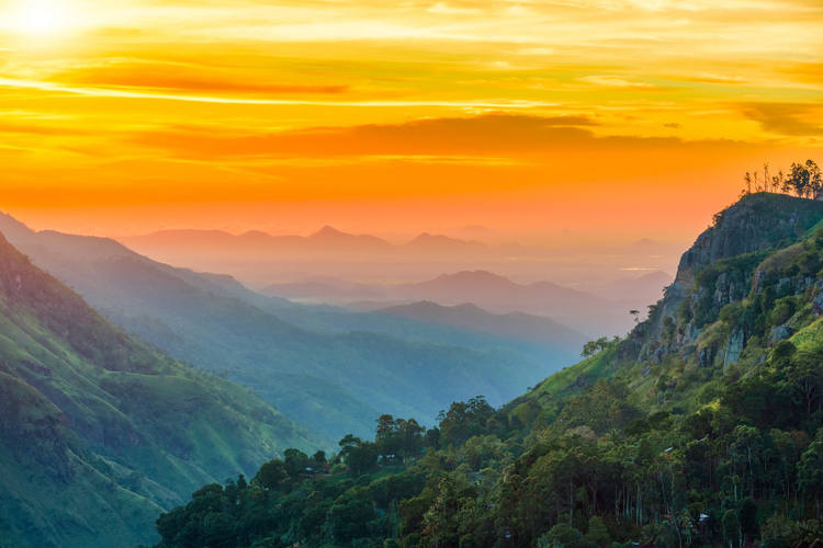 Sonneuntergang  in Elle