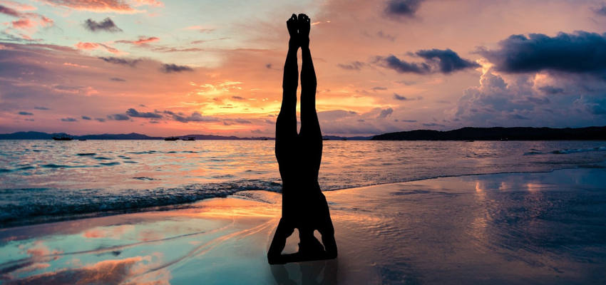 Yoga am Strand