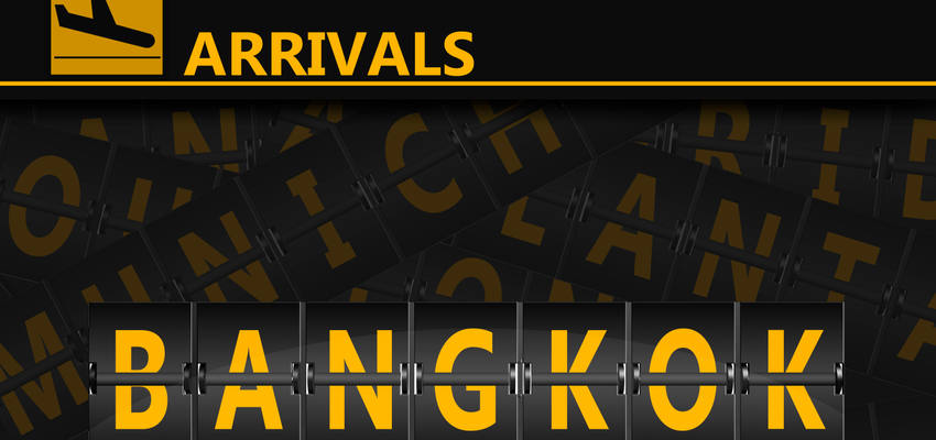 Landen in Bangkok Flughafen