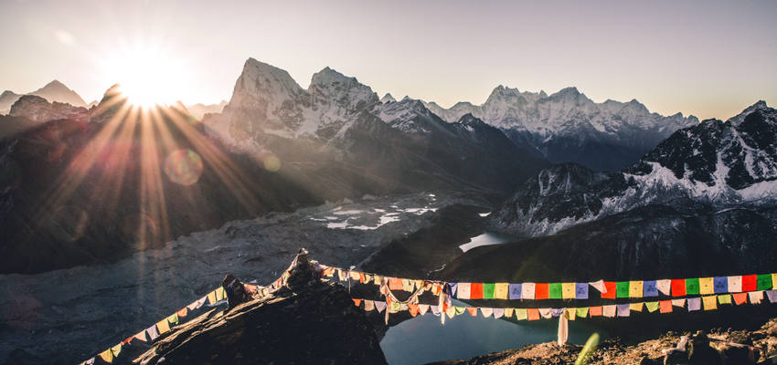 atemberaubende Aussicht auf den Himalaya