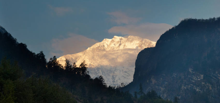 Sonnenaufgang in Annapurna