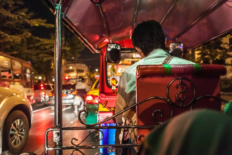 Tuk Tuk Fahrt in Bangkok